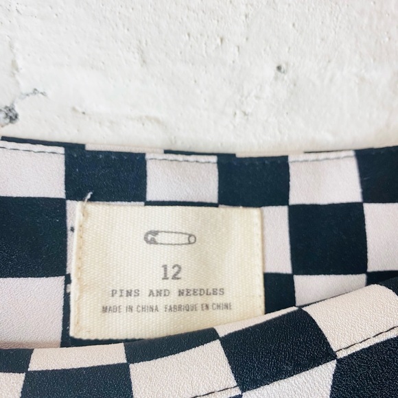 EUC Pins & Needles Checkered Pencil Skirt w/ Slit - Picture 3 of 3